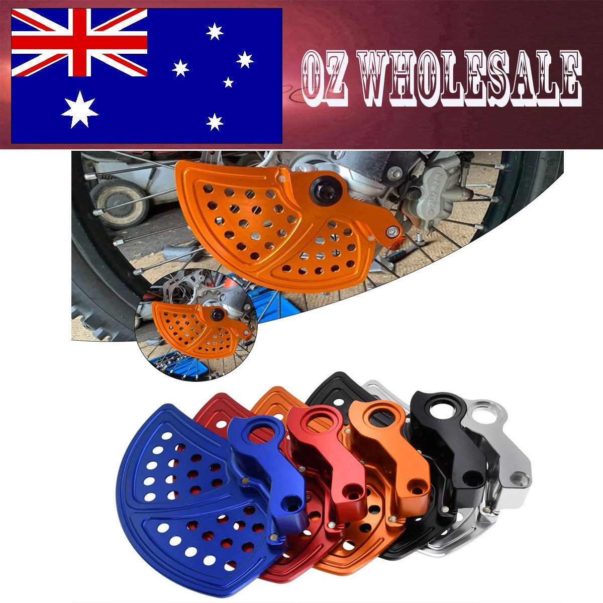 CNC Front Brake Disc Guard For Gas Gas EW500F EX250 EX250F EX300 EX350F EX450F