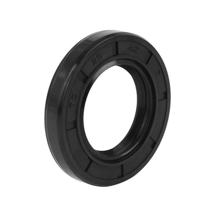 Metric Dust Oil Seal Shaft TC 25mm x 42mm x 7mm Nitrile Rubber Cover Double Lip