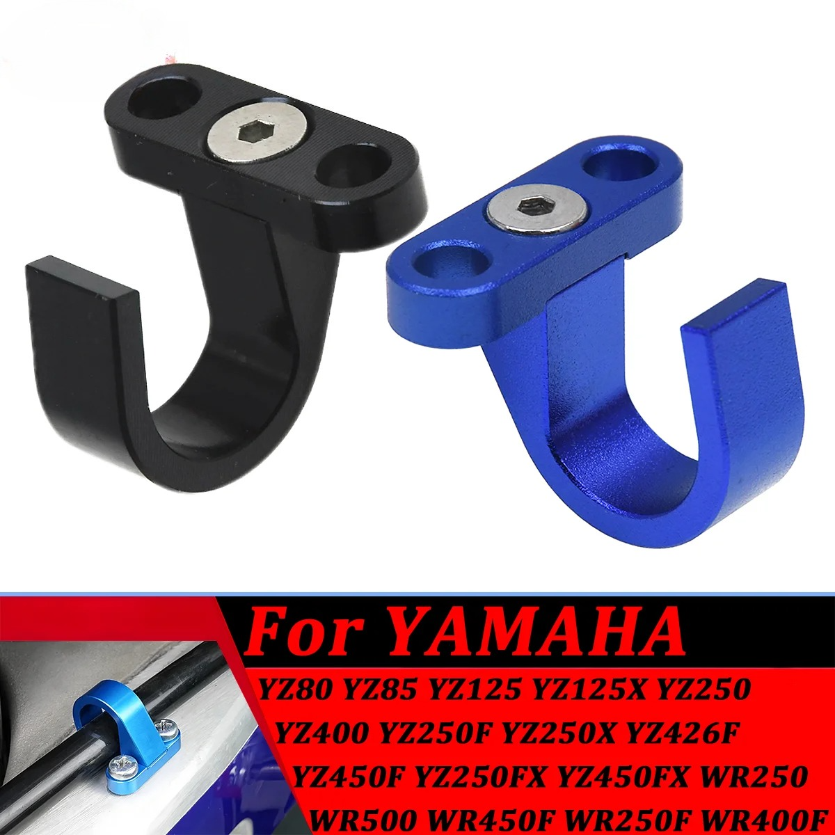 CNC Brake Line Hose Cable Clamp Holder For Yamaha YZ80 YZ85 YZ125 YZ250 YZ400