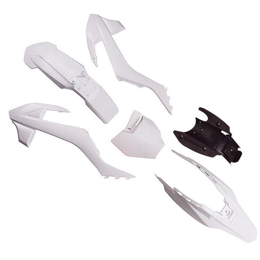 6 Pcs White Plastic Fender Fairing Cover Guards Body Kit For KTM65 SX65 Bike