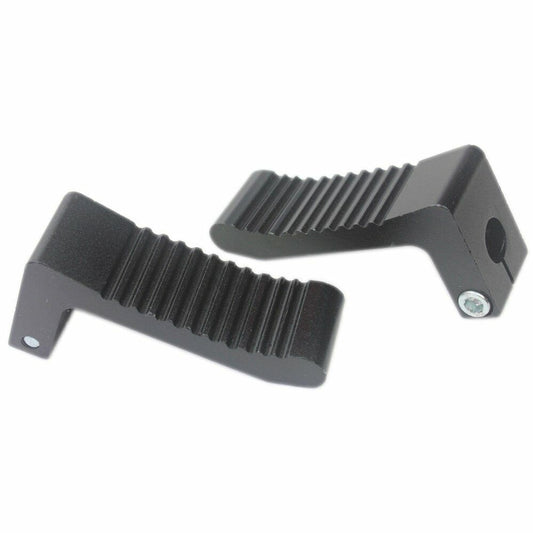 12MM CNC BLACK FOOT PEGS FOOTPEG REST 49cc 50cc 2 Stroke Minimoto Kids Thumpstar