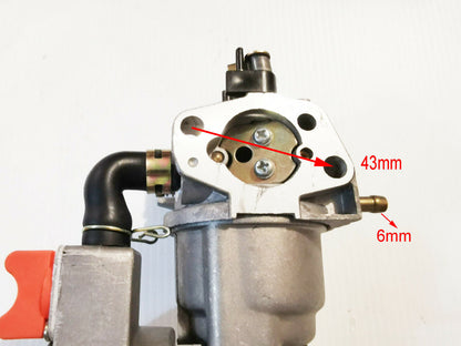 Dual Fuel Carburetor Carb LPG NG Conversion Kit For Honda 168F GX160 Auto choke
