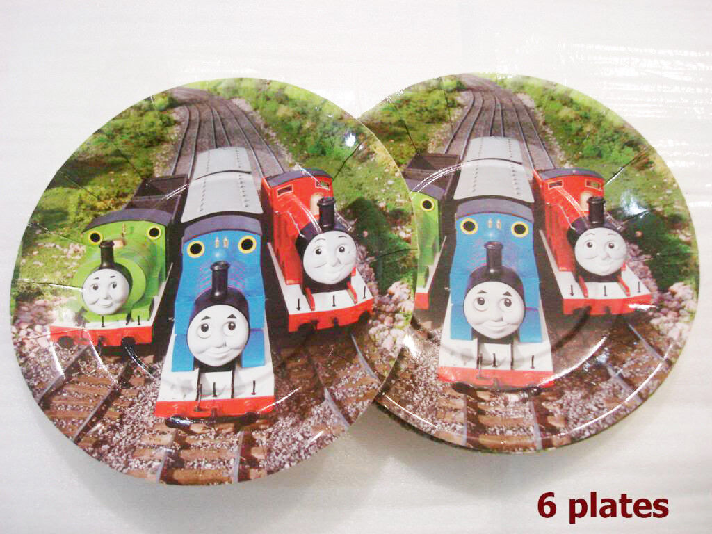 Boys Girl Baby Shower Thomas Train Birthday Party Supply Disposal Cup Plate Card