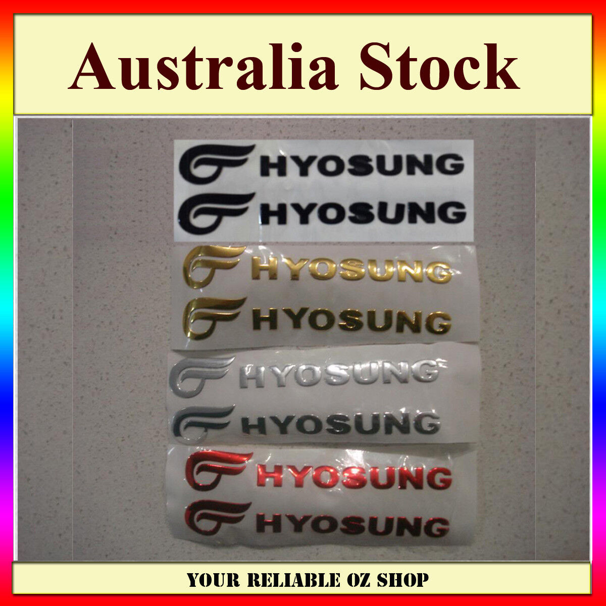 Hyosung 3D Sticker Decal Badge Emblem Logo Bike ATV Quad Motorcycle Fuel Tank