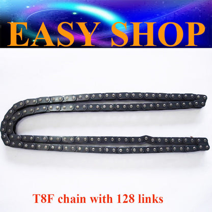 Drive Chain T8F 128L 8mm FOR 49cc 50cc Apollo Thumpstar Kazuma Baja Roketa BMX