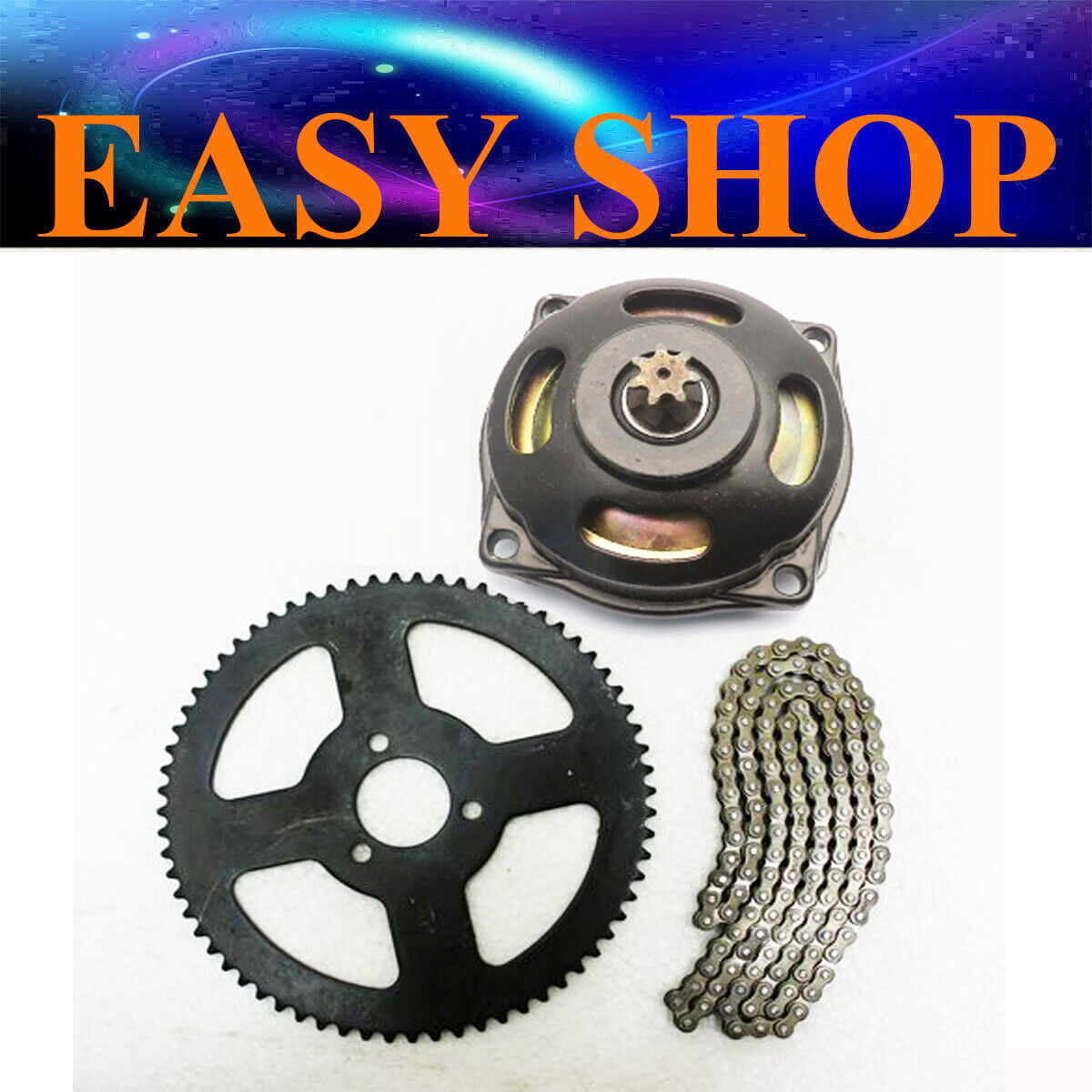 7T Gear Box 72 Tooth Sprocket 138 Links 25H CHAIN 43cc 47cc 49cc Motowork Atomic