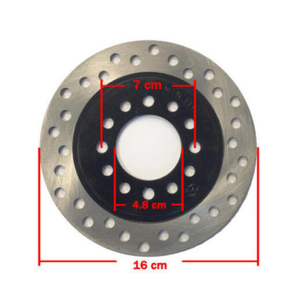 160mm Rear Brake Caliper Disc Disk Rotor 110cc 125cc Quad Dirt Bike ATV Buggy