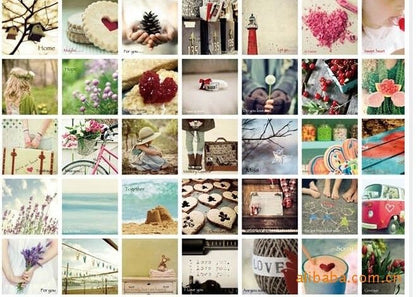 70 Love Story Post Card Craft Gift Memory Valentine's Day Birthday DIY Kraft