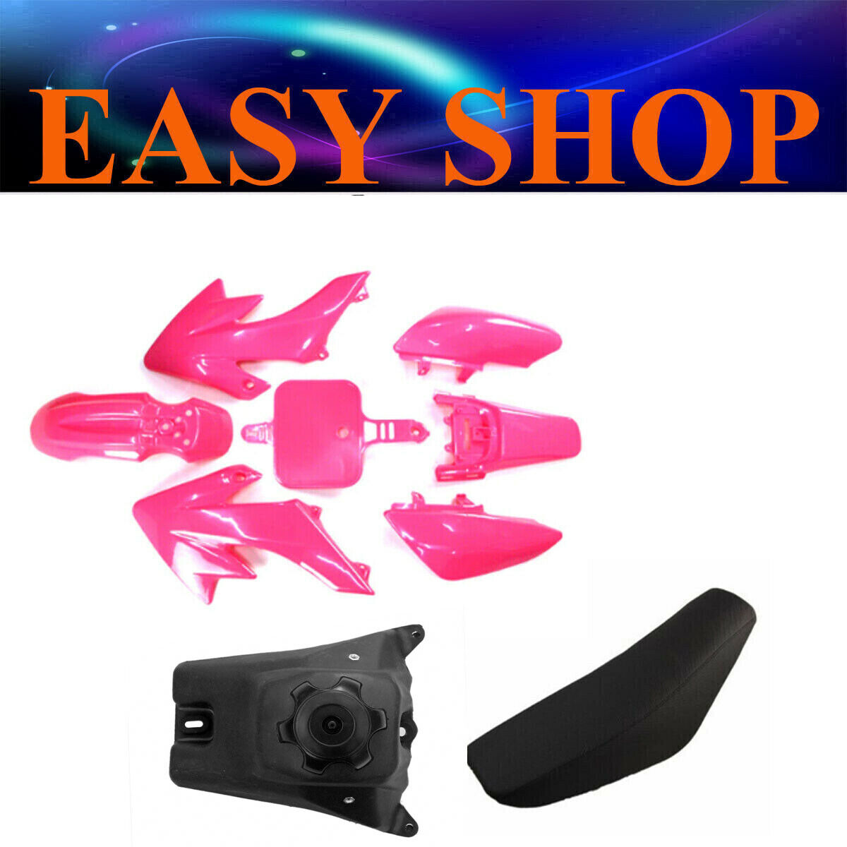 Pink Fairing Fender Plastic Seat Tank For Honda CRF50 XR50 70cc 90cc 125cc Bike