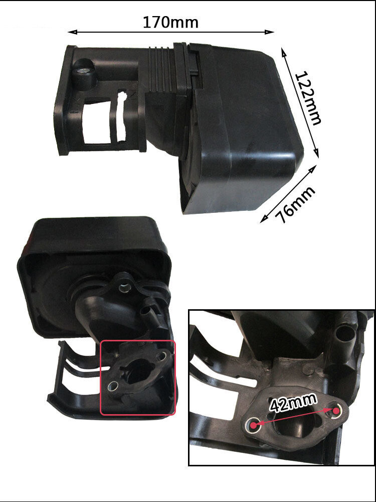 Air Filter Cleaner + Cover Box For Honda GX140 GX160 GX200 5.5HP 6.5HP Engine