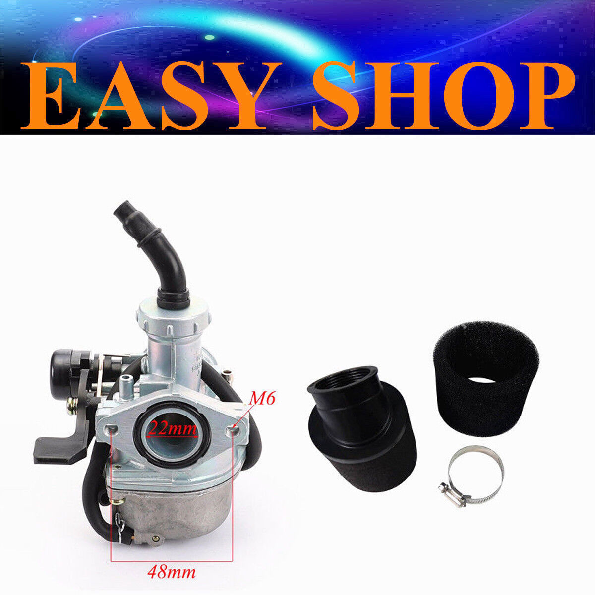 PZ22mm Carby Carburetor Air Filter 160cc 140cc 150cc Thumpstar DHZ Atomic Orion