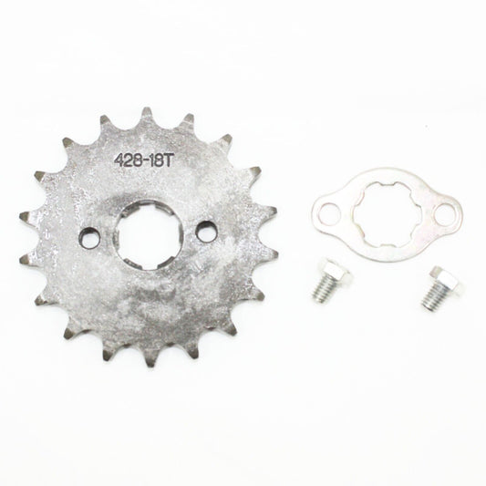 428 18T 20mm Drive Front Counter Sprocket ATV Pit Bike Lifan YX Loncin, 110 125