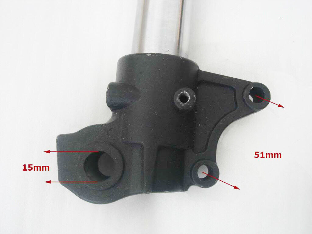 760mm 15mm 45mm 48mm Double Disc Upside Down Front Fork Suspension Motorcycle