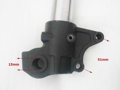 760mm 15mm 45mm 48mm Double Disc Upside Down Front Fork Suspension Motorcycle