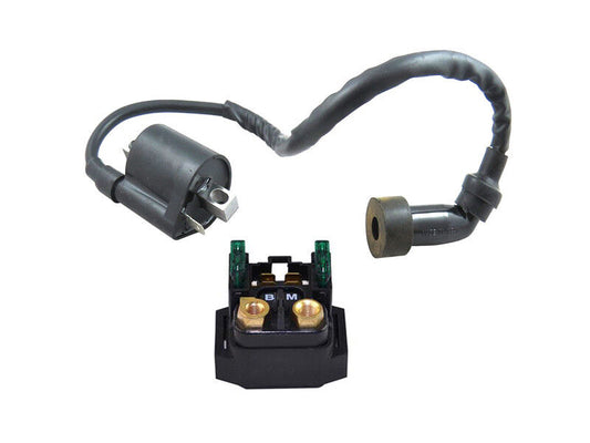Starter Solenoid Ignition Coil For Yamaha Big Bear 350 YFM350 Grizzly YFM400