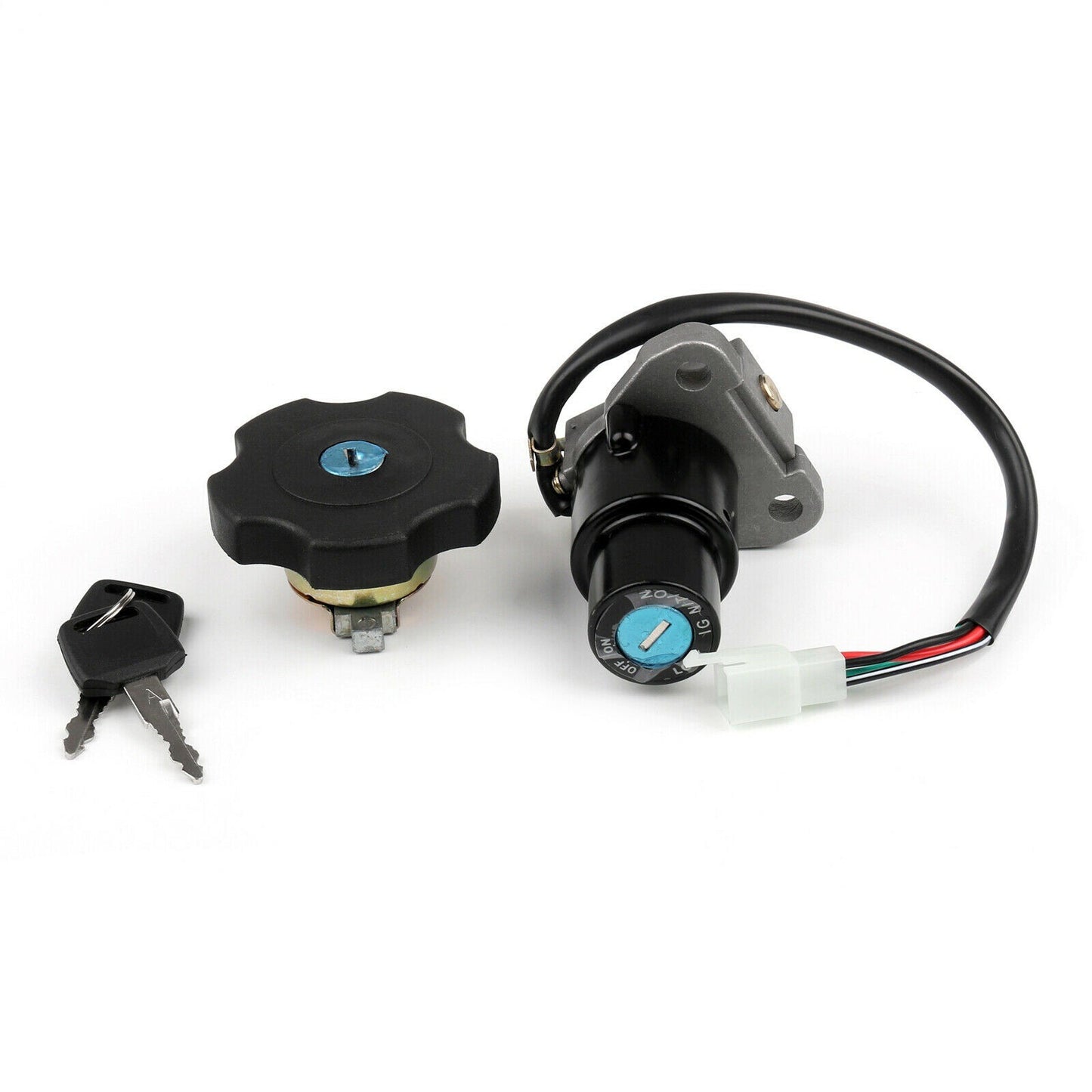 Key Ignition Switch Seat Gas Tank Cap Lock For Yamaha XT600 TW200 XT225 DT200