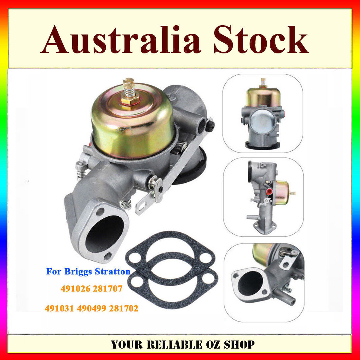 Carby Carburetor For Briggs & Stratton 491026 281707 491031 490499 12hp Engine