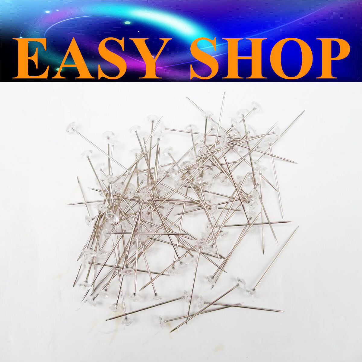 100X Diamond Crystal Pin Bridal Wedding Hair Party Craft Florist Corsage Bouquet