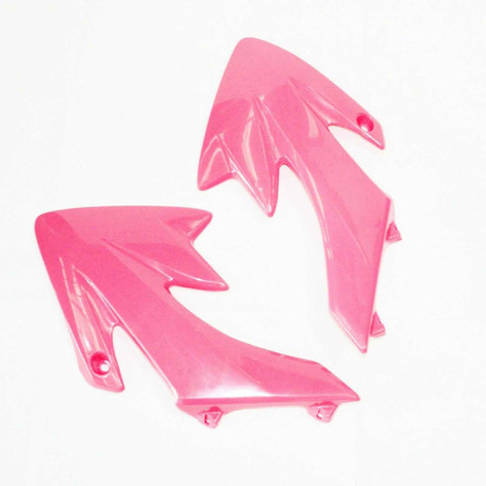 PINK Plastic Front Tank Side Guard Fender Fairing CRF50 STYLE PIT PRO Dirt Bike