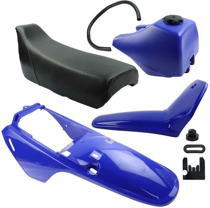 BLUE Plastics Cover Fender Fairing Seat Fuel Tank For Yamaha PEEWEE 80 PW80 PY80