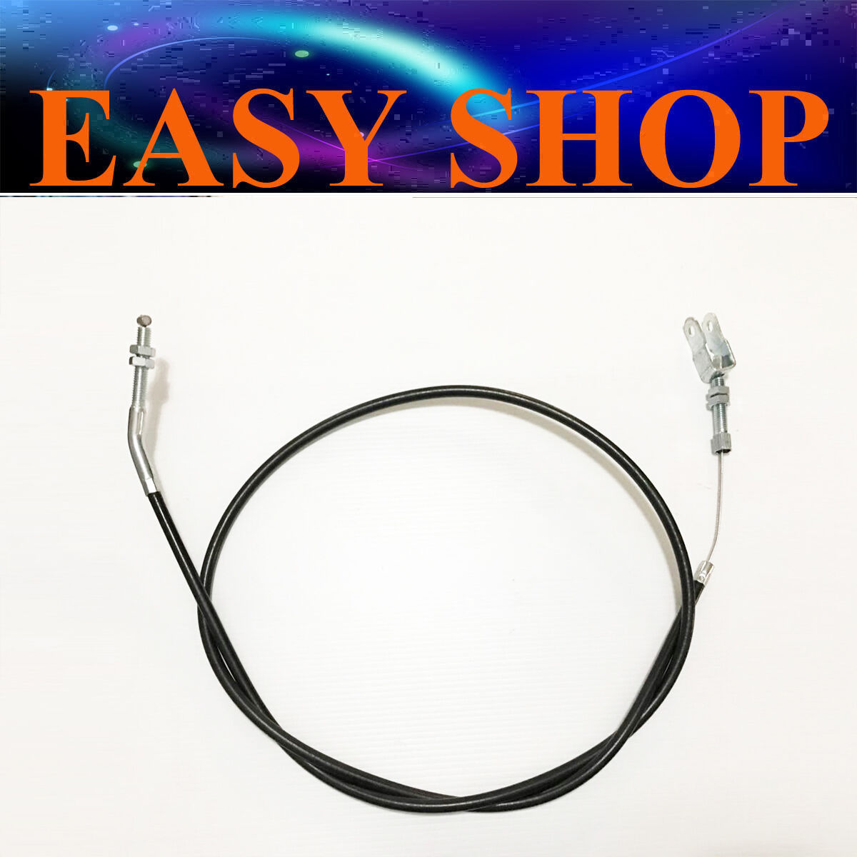 Go Kart Brake Safety Cable 1450mm Long with Clevis For Solid Brake Rod Backup