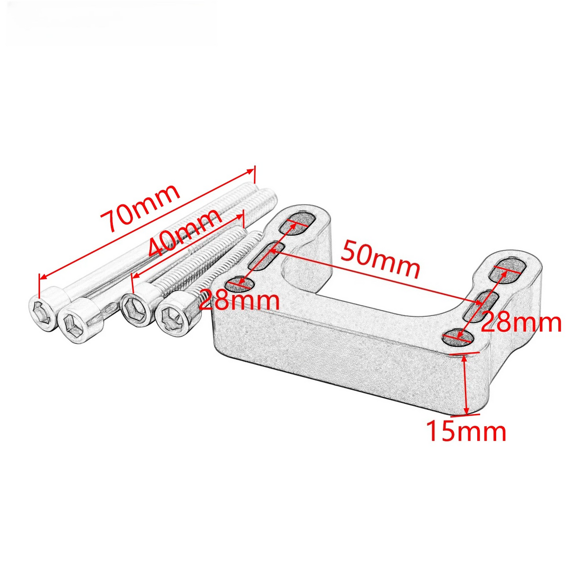 CNC Handlebar Clamp Riser Holder For Sur Ron Light Bee X S L1E Segway X160 X260