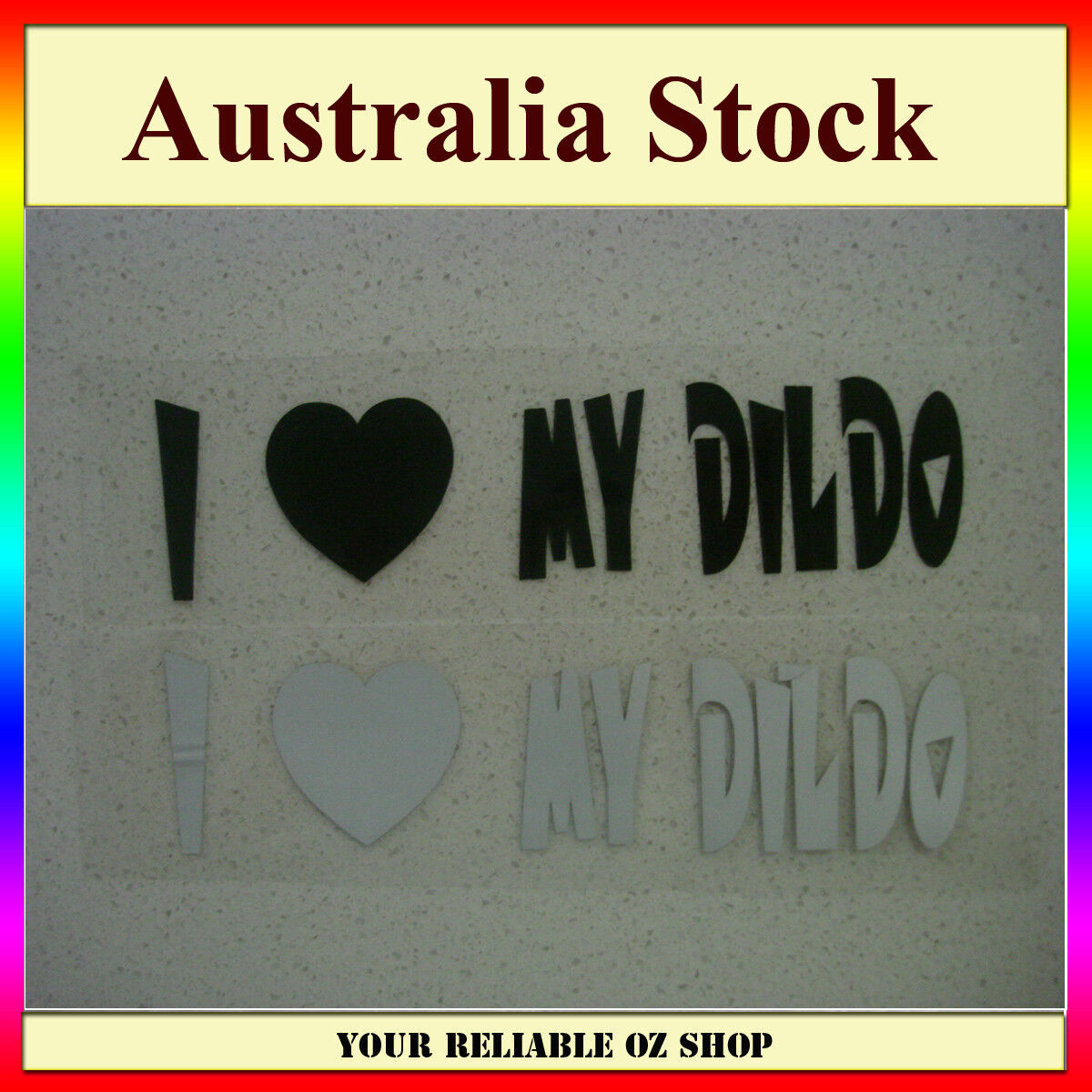 I LOVE MY PRANK FUNNY JOKE CAR DECAL STICKER Window Bike Ute Wall