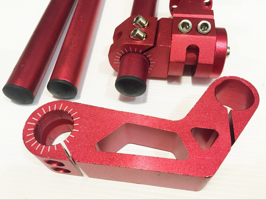 Red 22mm 7/8" Motorcycle Handlebar Adjustable Steering 125cc 150cc Dirt PIT Bike