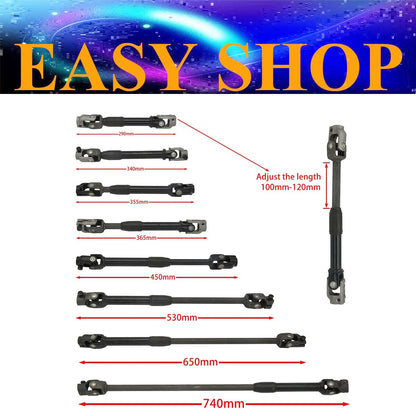 290mm-740mm 30T Steering Arm Shaft Rod For Buggy UTV QUAD ATV Go Kart Bike