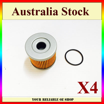 4x Oil Filter For SUZUKI LTZ90 DR100 GS125 UH200 AN400 HYOSUNG GV250 GT 250R 125