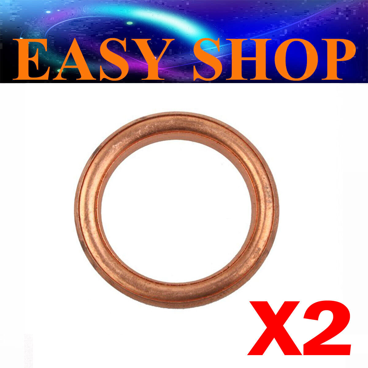 2x 33mm Exhaust Muffler Gasket Seal Ring 50/110cc 125cc 200cc 250cc Gokart Buggy
