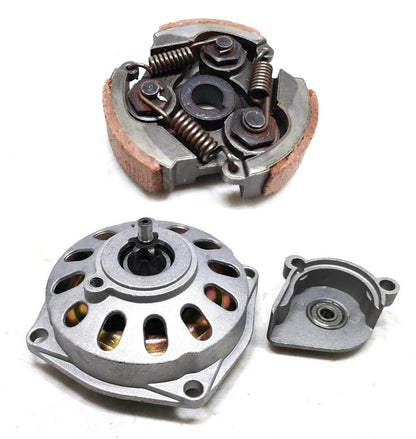 25H 7T TOOTH CHAIN GEAR BOX DRUM BELL HOUSING + CLUTCH 43cc 47cc 49cc Atomic DHZ