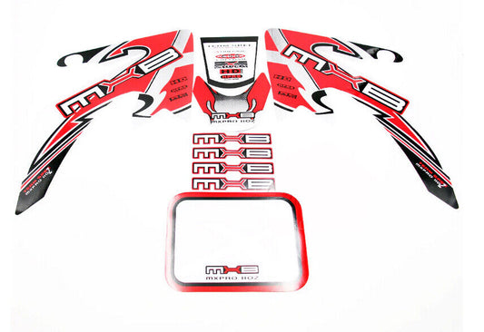 Red Sticker Decal Kit Fairing CRF 50cc 90cc 125cc Bike Dirt Pit Pro Trail Honda
