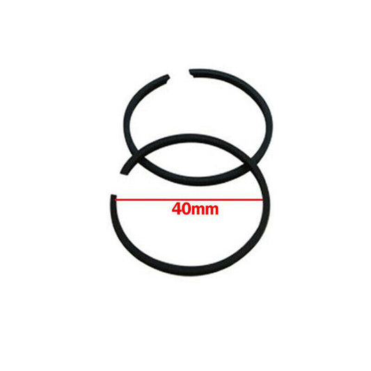 2Pcs 40mm Piston Rings 49cc 50cc 2 Stroke Motorised Motorized Push Bicycle Bike