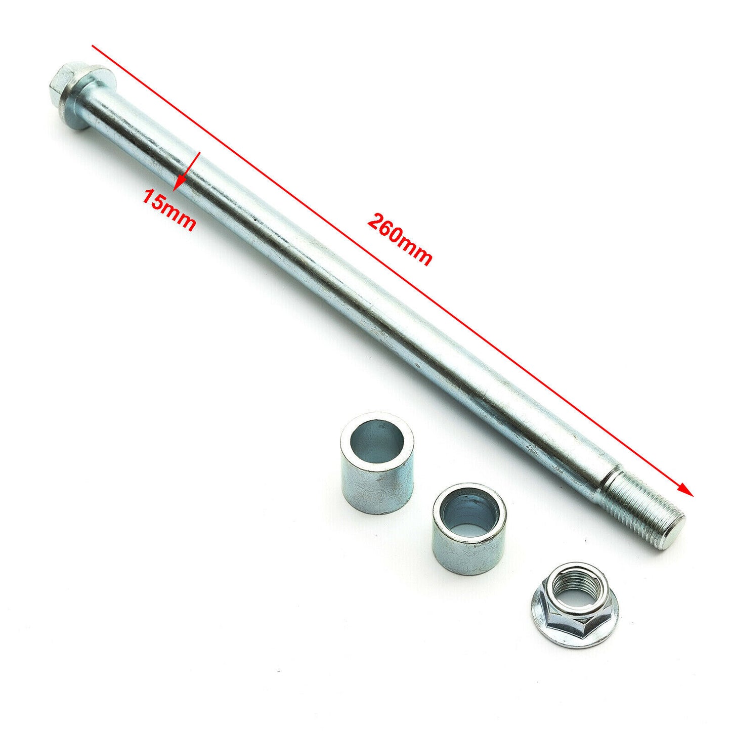 15mm 260mm Spacer Front Rear Wheel Axle 125cc 140cc 150cc 160cc PITPro Dirt Bike