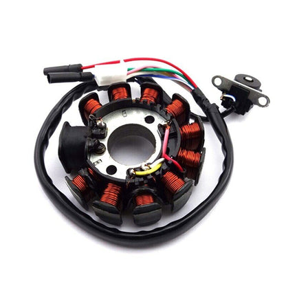 11 Pole Coil Ignition Magneto Stator Rotor GY6 152QMI 157QMJ 125cc 150cc Scooter