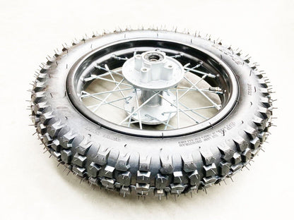 80/100-12" Rear Wheel Tyre Rim 3.00-12 For Dirt Bike 110cc 125cc 140cc Thumpstar