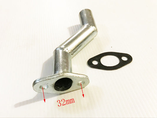 32mm 17mm Offset Intake Manifold Pipe 49cc 66cc 80cc Motorized Bicycle Push Bike