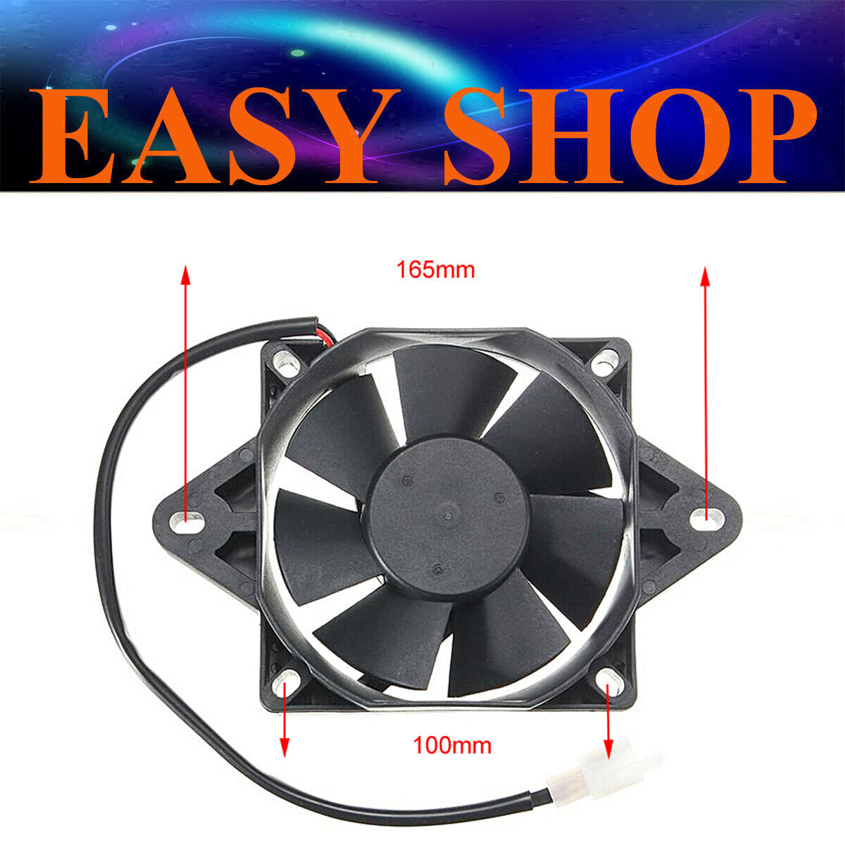 12V Radiator Thermo Electric Cooling Fan 150cc 250cc 300cc Quad ATV Buggy Bike