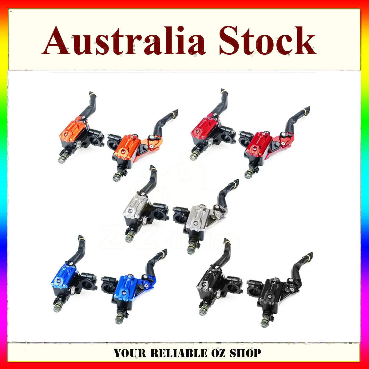 Brake Master Cylinder Lever Hydraulic 7/8" 22mm For Honda Yamaha Kawasaki Suzuki
