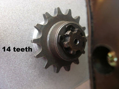 T8F 14T Tooth 49cc 2 Stroke Engine Minimoto Dirt Pocket ATV Quad Bike Chopper