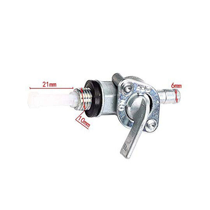 10mm 6mm Inline Fuel Tank Tap Petcock GOKART MINI POCKET GENERATOR LAWN MOWER