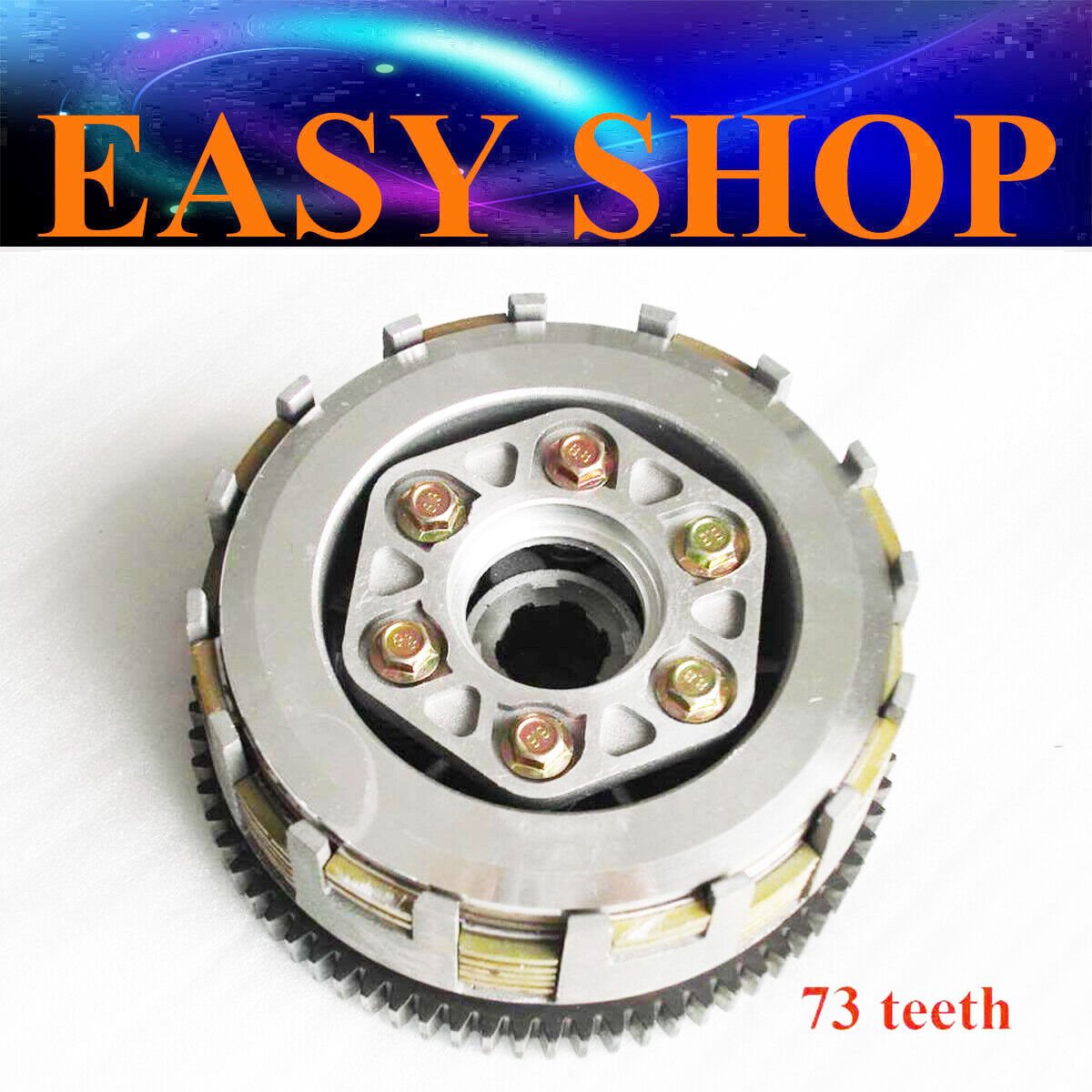 73T Tooth Manual Engine Clutch Plate Assembly CG200cc 250cc Dirt PIT PRO Bike