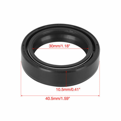 2pcs 30 x 40.5 x 10.5mm Front Fork Shock Oil Seal YAMAHA DT125 DT175 TY175 RD125