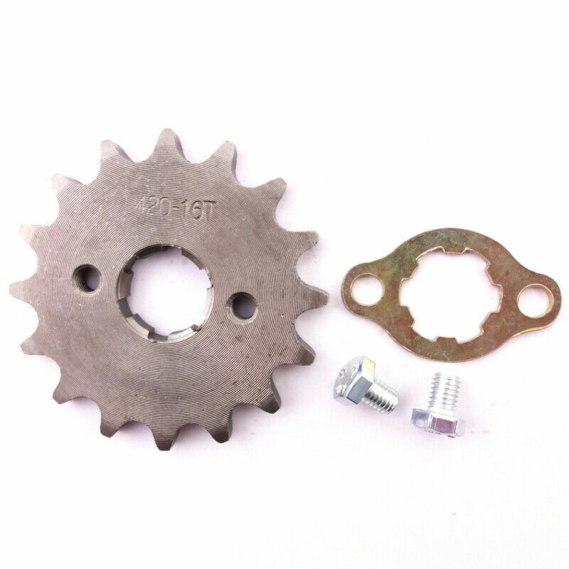 FRONT CHAIN SPROCKET COG 20mm 420 16 Tooth 50cc 110cc 125cc 150cc ATV QUAD BIKE