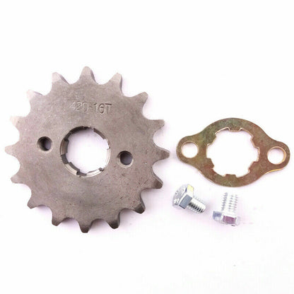 FRONT CHAIN SPROCKET COG 20mm 420 16 Tooth 50cc 110cc 125cc 150cc ATV QUAD BIKE