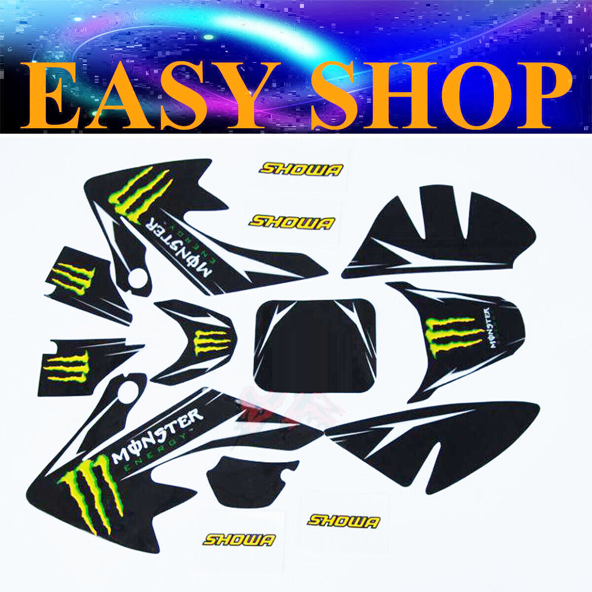 Fairing Sticker Decal Kit Honda CRF 50cc 90cc 125cc Dirt Monster Thumpstar Bike