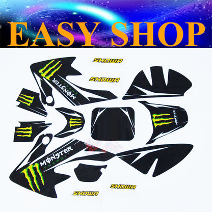 Fairing Sticker Decal Kit Honda CRF 50cc 90cc 125cc Dirt Monster Thumpstar Bike