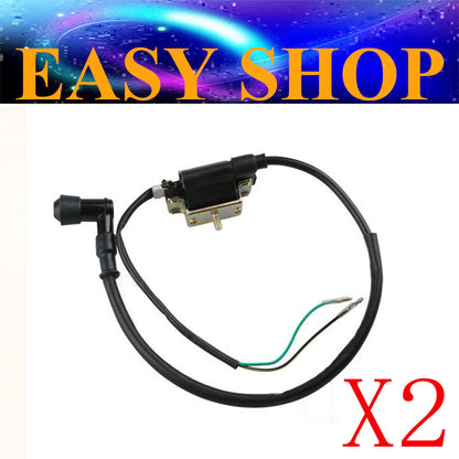 2X Ignition Coil 50cc 90cc 107cc 125cc 150cc PIT PRO ATV Dirt Quad BUGGY Bike