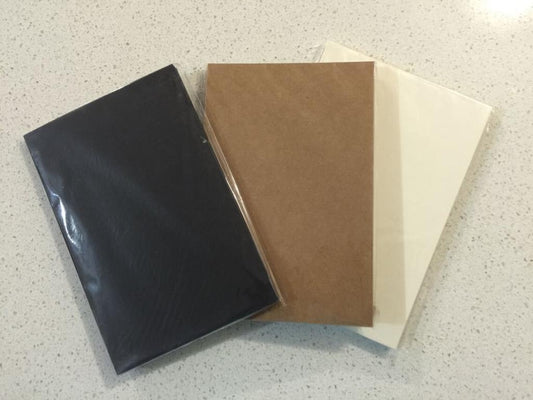 20 Pcs DIY Kraft Brown White Black Wedding Scrapbooking Paper Hand Craft Cards